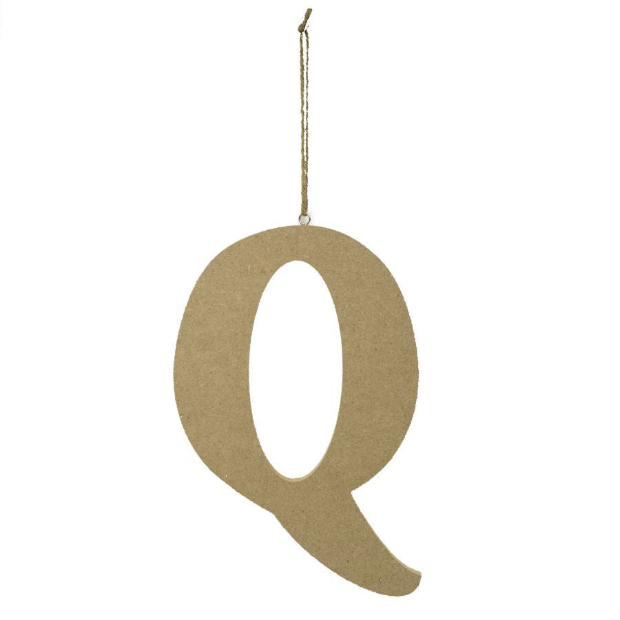 Lettera "q" legno