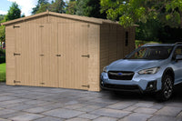 Garage in legno naturale A222x516x324 cm/15 m² - TIMBELA M101