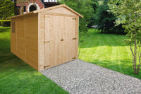 Garage in legno naturale A222x320x244 cm/6 m2 - TIMBELA M105