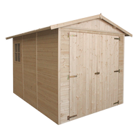 Garage in legno naturale A222x320x244 cm/6 m2 - TIMBELA M105