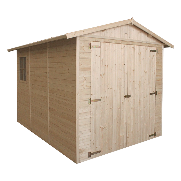 Garage in legno naturale A222x320x244 cm/6 m2 - TIMBELA M105