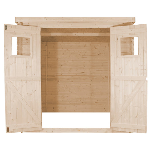 TIMBELA M309 Casetta da Giardino in Legno - A200x204x204cm/3.53 m2 