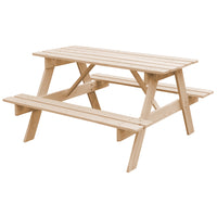 Tavolo da picnic per bambini in legno L90xL90xA50 cm - Timbela M018-1