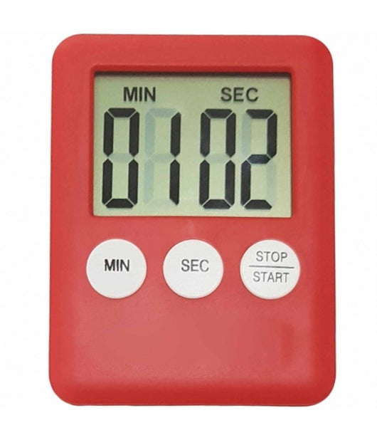 Timer Digitale 716 Da Cucina Small Compatto Lcd Allarme Sonoro Con Magnete Frigo         