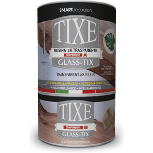 Tixe glass-tix 750ml di resina trasparente bicomponente