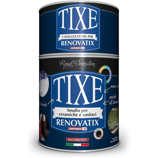 Tixe renovatix 750ml smalto bianco cemamizzante per ceramiche e sanitari