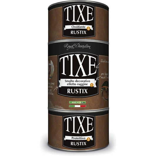 Tixe rustix 1lt di smalto decorativo effetto rame ossidato