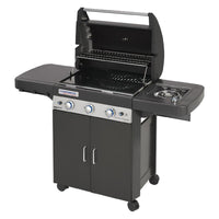 barbecue a gas '3 series ls plus dark dg' kw 9,6 + kw 2,3 8038924nlm