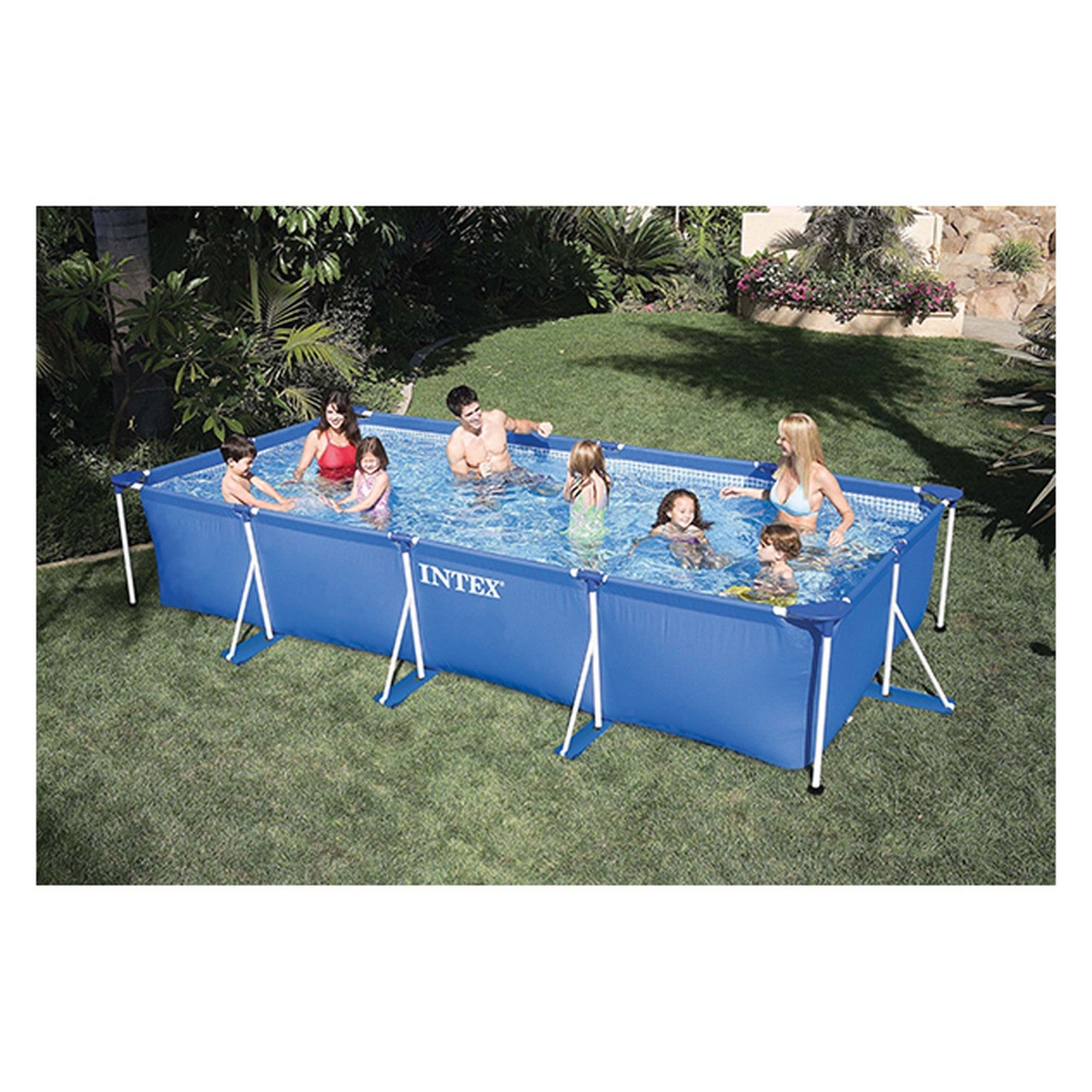 cf piscina con telaio 'linea frame' cm 450 x 220 x 84 6136250nlm