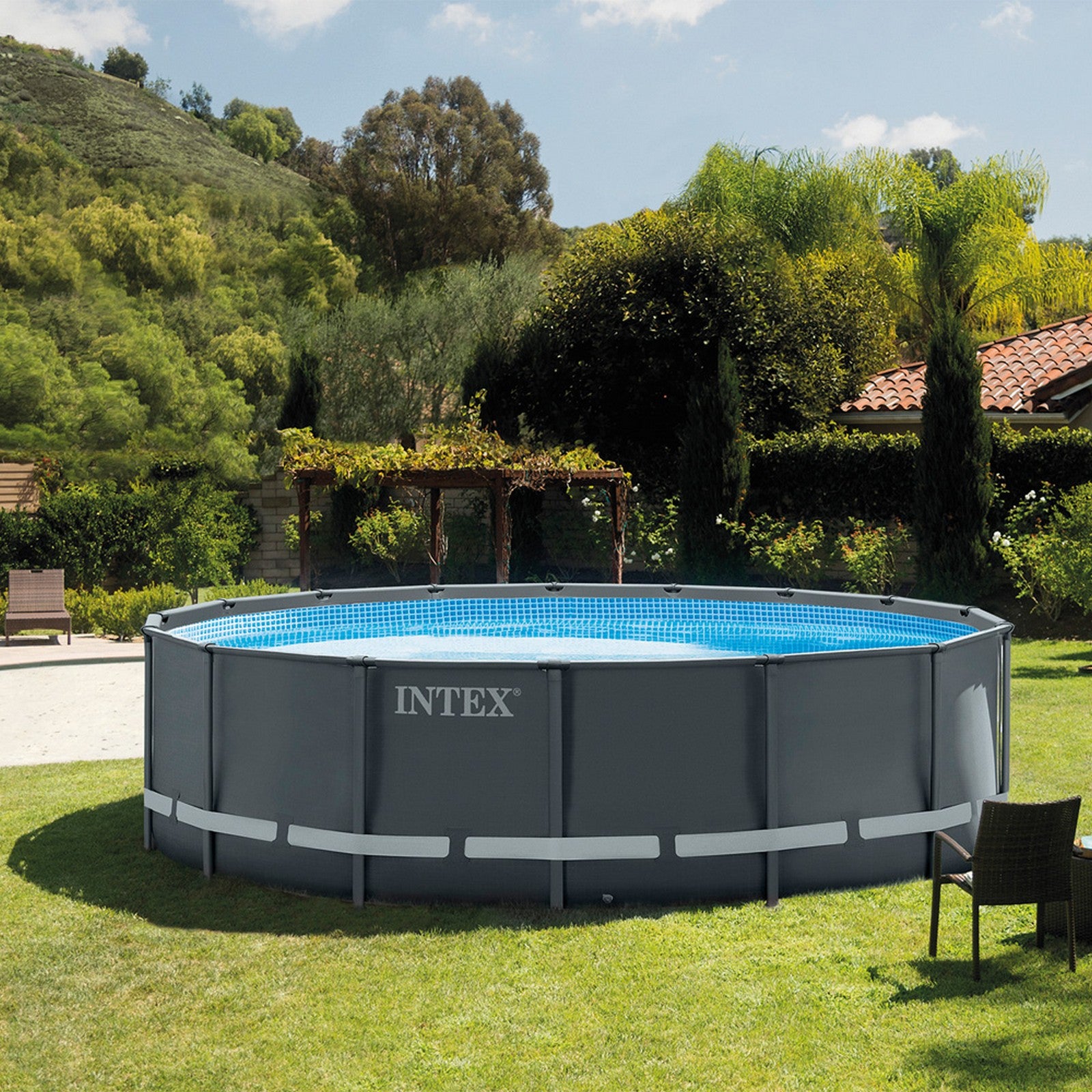 cf piscina con telaio 'linea ultra frame xtr' cm 610 x 122 - lt.30079 cod:ferx.6136170nlm