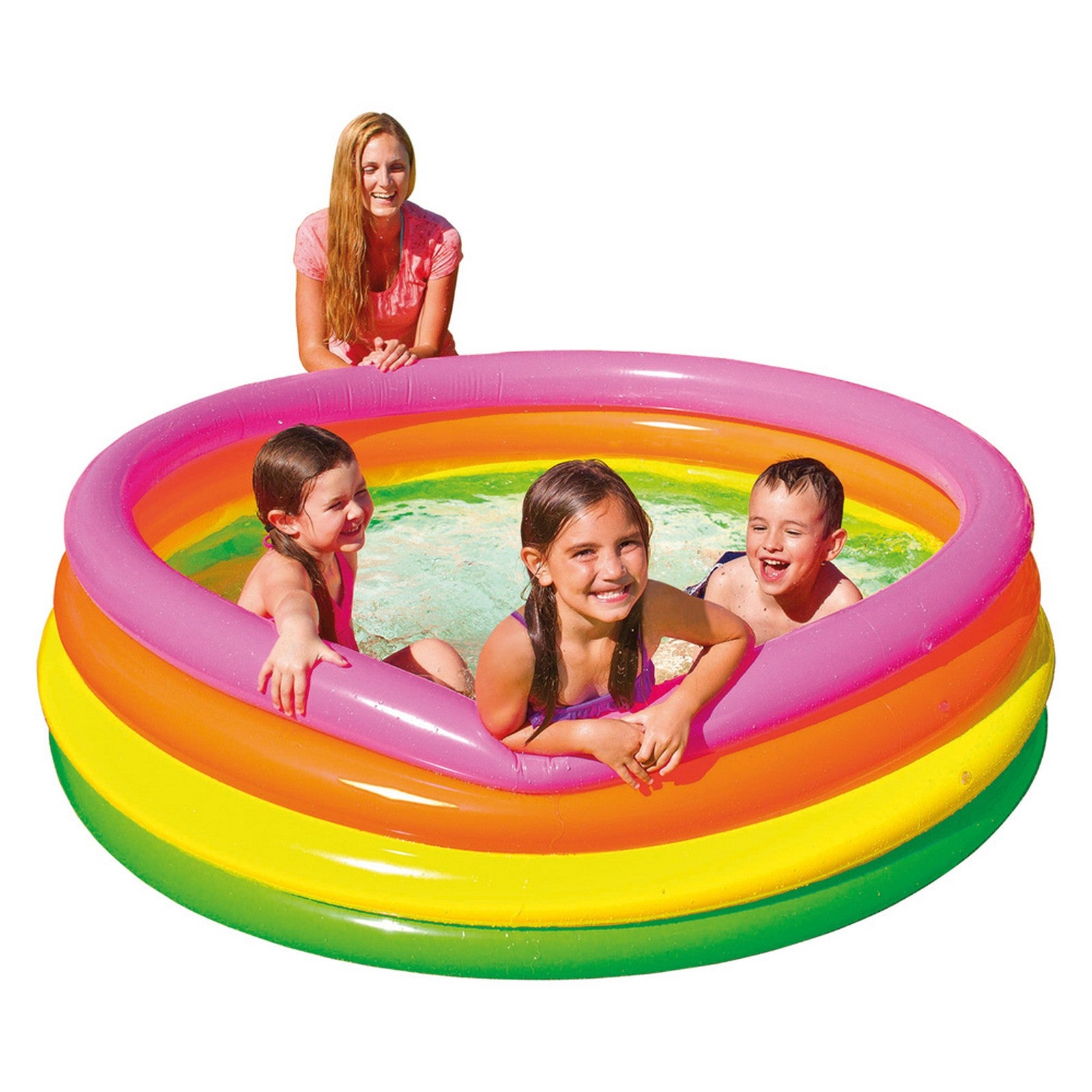 piscina gonfiabile ''arcobaleno'' Ã¸ cm 168 x h.46 6136912nlm