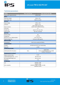 IPS UPS Gruppo di continuitÃ  Desktop 1200VA/720W TM-LI-1K2-PC-2Ã—7 - IPS