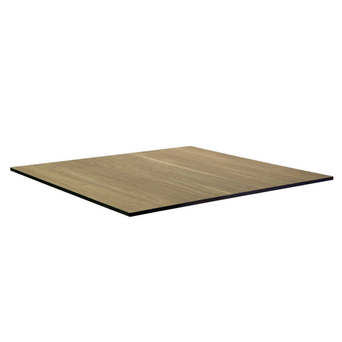 Top tavolo hpl effetto legno naturale quadro cm69x69x1