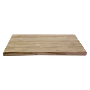 Top tavolo resina per esterno naturale quadro cm70x70x3