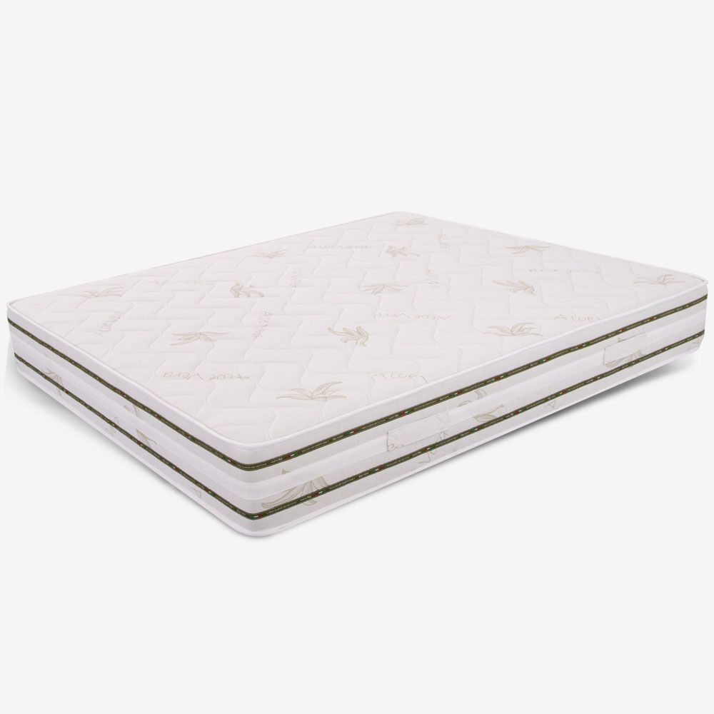 Materasso Matrimoniale 165x190, alto 22 cm - Memory Foam, Rivestimento Aloe Vera, Traspirante | Top H22