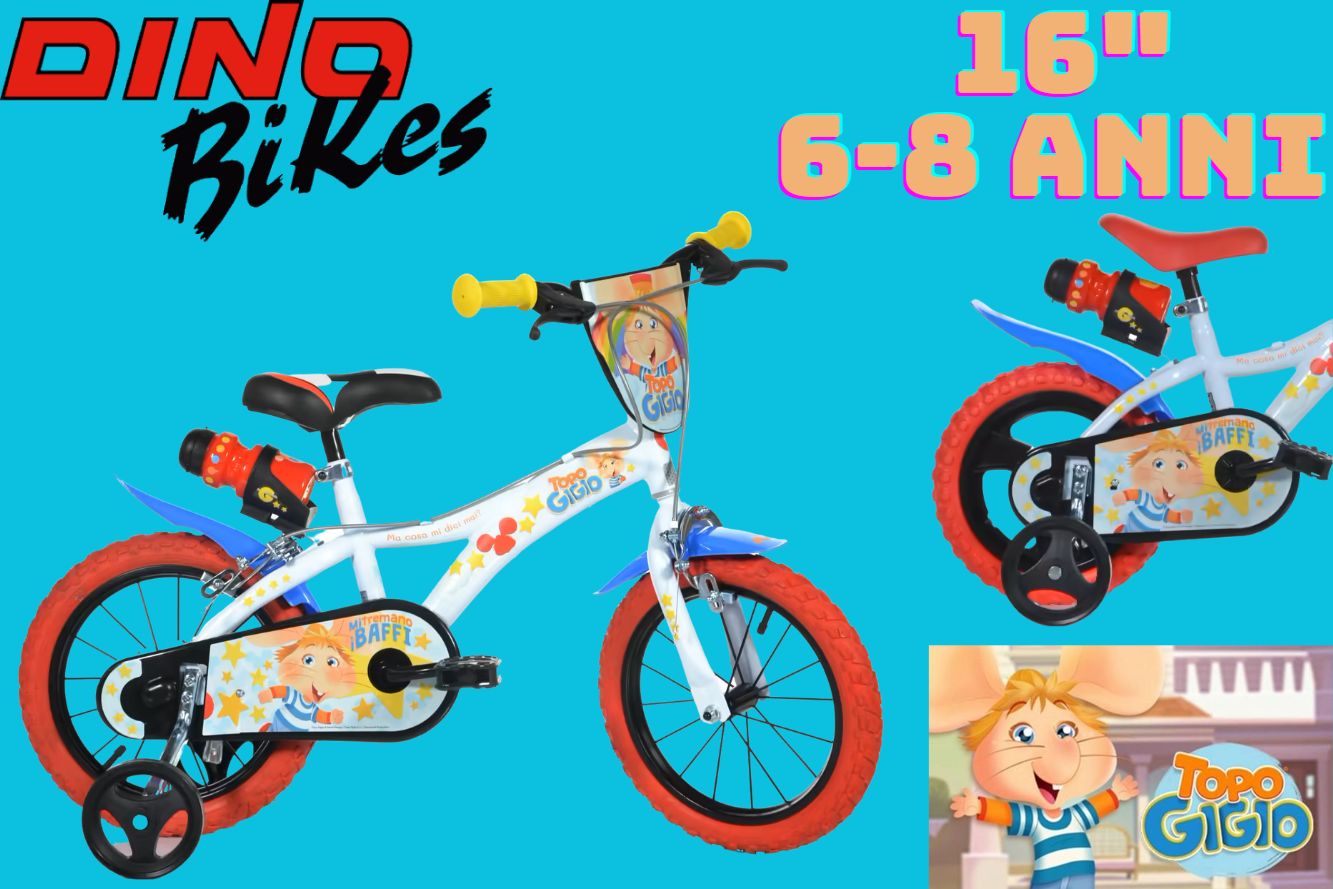 Bicicletta Bambino Dino Bikes TOPO GIGIO 16 pollici