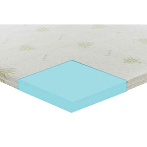 Topper Correttore Memory Foam Alto 10Cm - Rivestimento All'Aloe Vera - 120X190