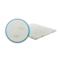 Topper Correttore Memory Foam Alto 10Cm - Rivestimento All'Aloe Vera - 160X200