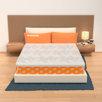 Topper Memory Foam singolo 170x200 - alto 5 cm, rivestimento Dry Amicor, sfoderabile | Correttore H5