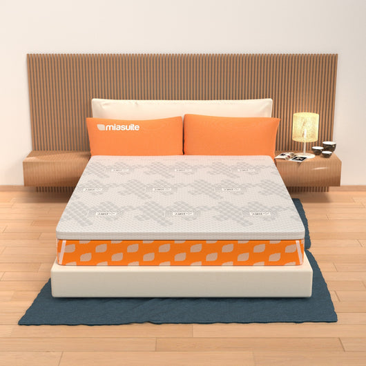 Topper Memory Foam singolo 180x200 - alto 5 cm, rivestimento Dry Amicor, sfoderabile | Correttore H5