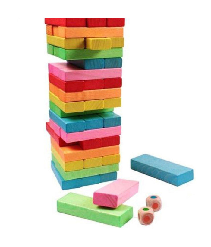 Torre Verticale Puzzle Legno Colorato Gioco Giocattolo Educativo Bambini         