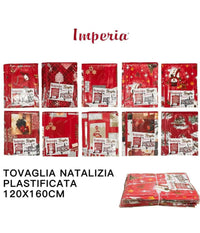 Tovaglia Copritavolo Natale Plastificata Antimacchia Varie Fantasie Mis. 120*160         