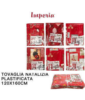 Tovaglia Copritavolo Natale Plastificata Antimacchia Varie Fantasie Mis. 120*160         