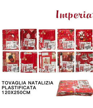 Tovaglia Copritavolo Natale Plastificata Antimacchia Varie Fantasie Mis. 120*250         