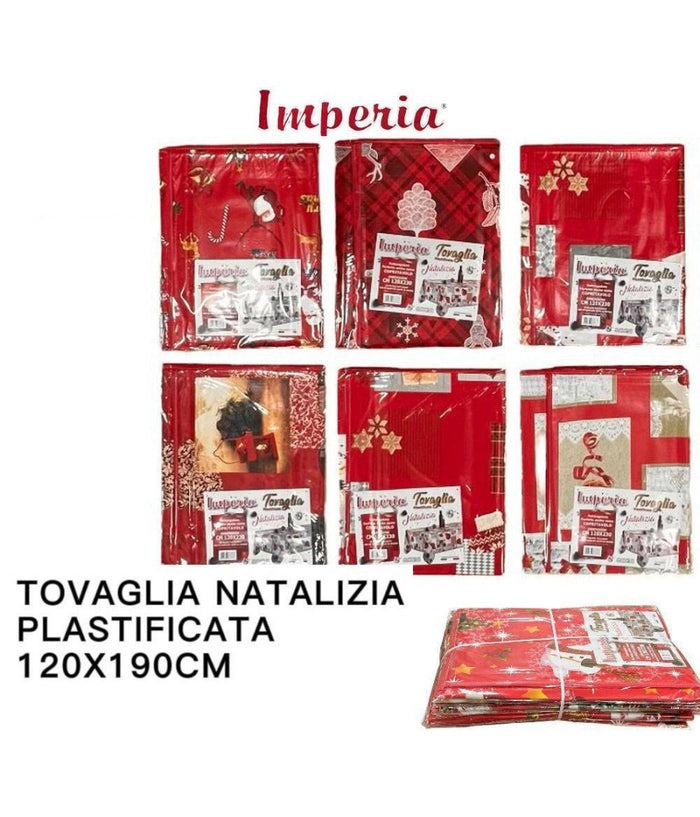 Tovaglia Copritavolo Natale Plastificata Antimacchia Varie Fantasie Mis. 120*190         