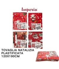 Tovaglia Copritavolo Natale Plastificata Antimacchia Varie Fantasie Mis. 120*190         