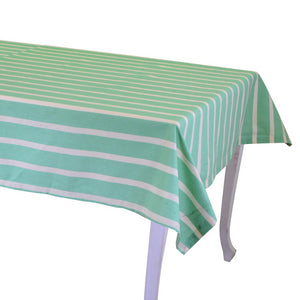 Tovaglia pop righe verde acqua rettangolare cm140x240