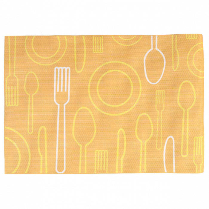 Tovaglietta plastica confezione 4pz giallo cm45x30