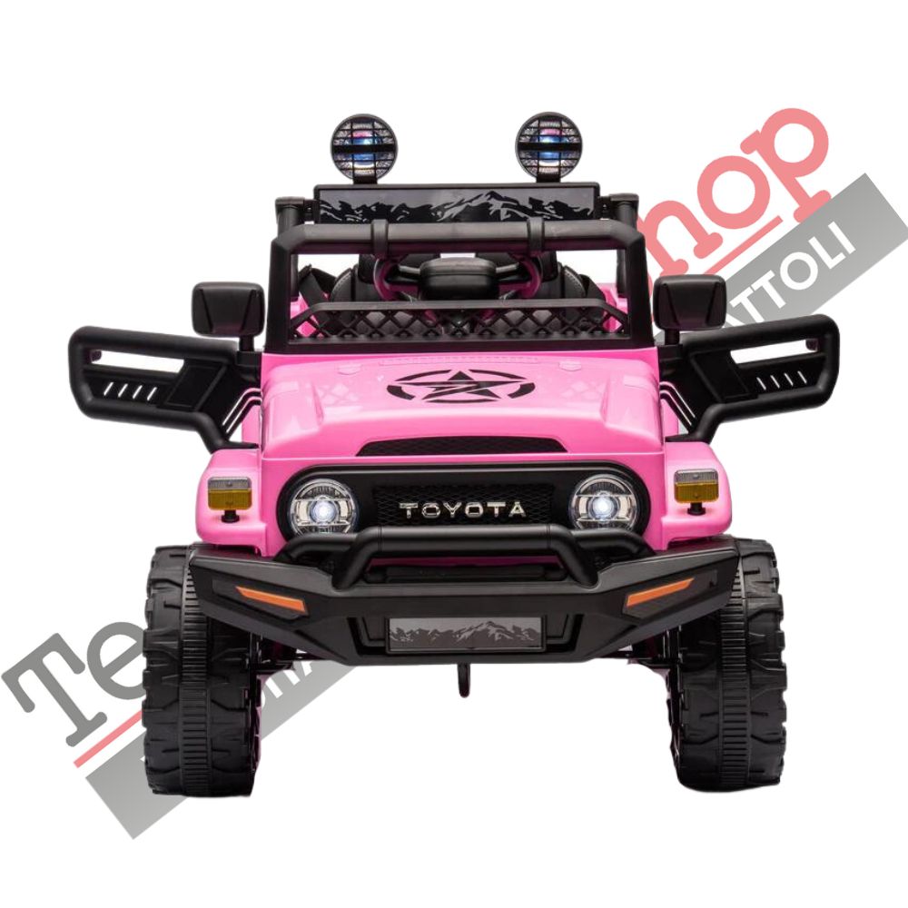 Auto Macchina Elettrica per Bambini Toyota Fj Cruiser Ride-on 12V-Rosa