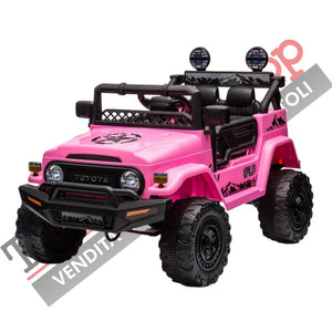 Auto Macchina Elettrica per Bambini Toyota Fj Cruiser Ride-on 12V-Rosa