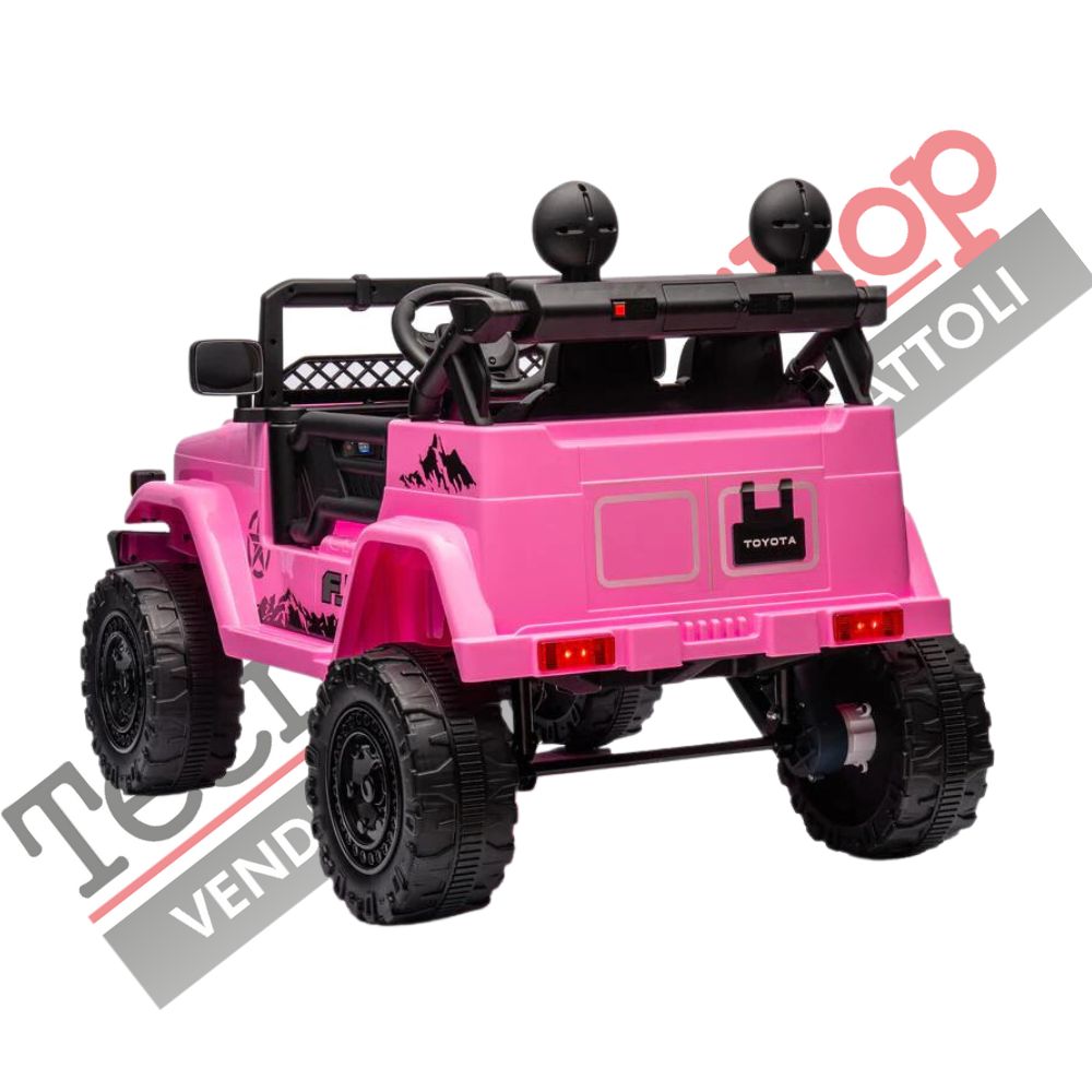 Auto Macchina Elettrica per Bambini Toyota Fj Cruiser Ride-on 12V-Rosa