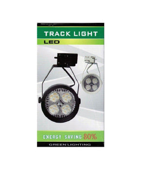 Track Light Con Lampada Par 40 Watt Ventilata Attacco E27 Con Portalampada  Nero       