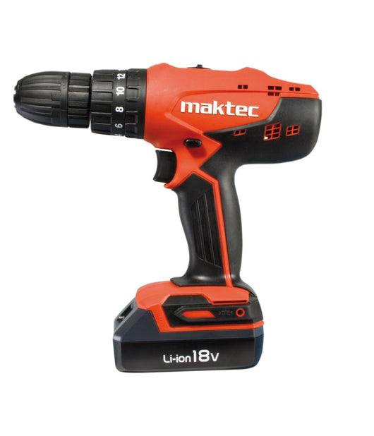 Trapano A Batteria Con Percussione 18v Litio Maktec By Makita - Mt081e         