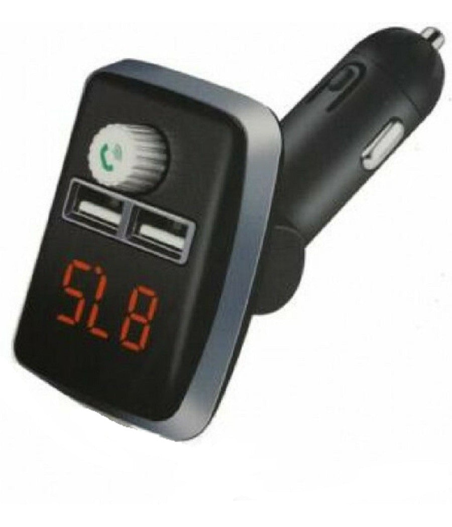 Trasmettitore Fm Auto Bluetooth Q-b67 Vivavoce Lettore Mp3 Caricatore Usb Doppio         