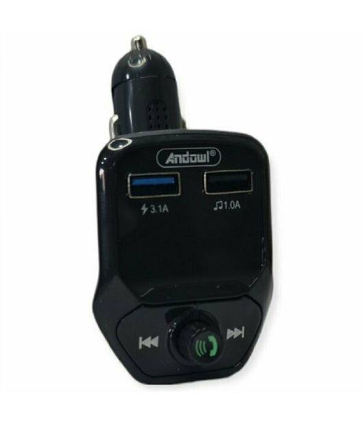 Trasmettitore Fm Vivavoce Wireless Per Auto Q-c66 Caricatore Musicale Doppio Usb         