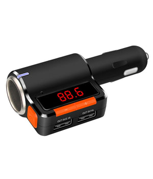 Trasmettitore Vivavoce Bluetooth Con Display Fm Lettore Usb Mp3 Modulatore Auto         