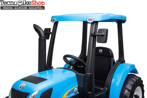 Trattore Elettrico per Bambini New Holland - Big 12V - colore Blu