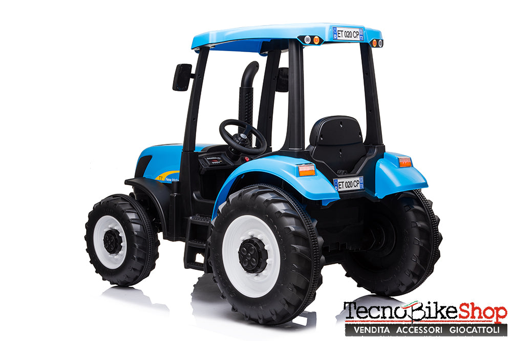 Trattore Elettrico per Bambini New Holland - Big 12V - colore Blu