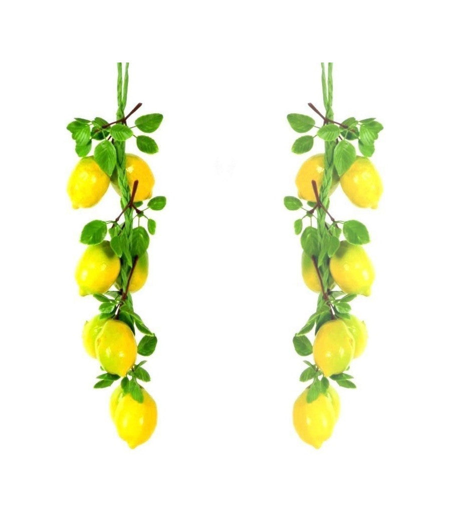 Treccia Limoni Frutta Finta Artificiale Composizione Banco Limone Agrumi         