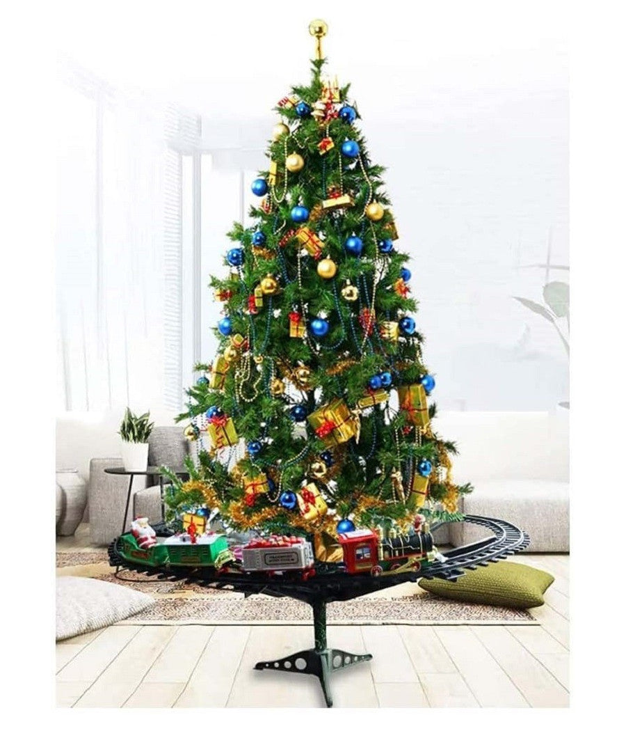 Trenino Natalizio Supporto Centro Albero Natale Elettrico 2 Vagoni Slitta à¸ 89cm         