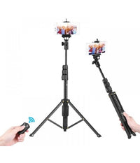 Treppiede Selfie Stick Con Controller Bluetooth Senza Fili Rimovibile Q-l1388         