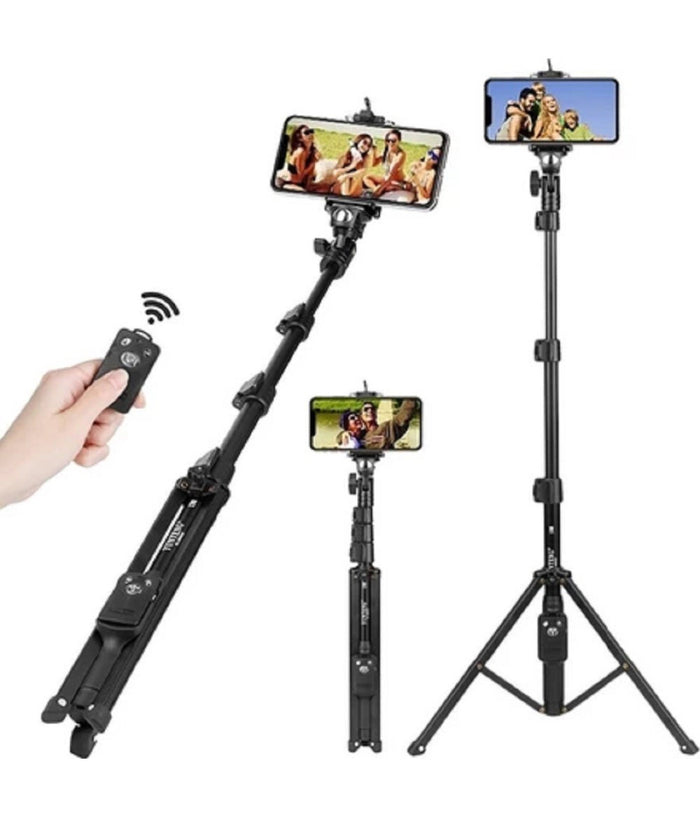 Treppiede Selfie Stick Con Controller Bluetooth Senza Fili Rimovibile Q-l1388         