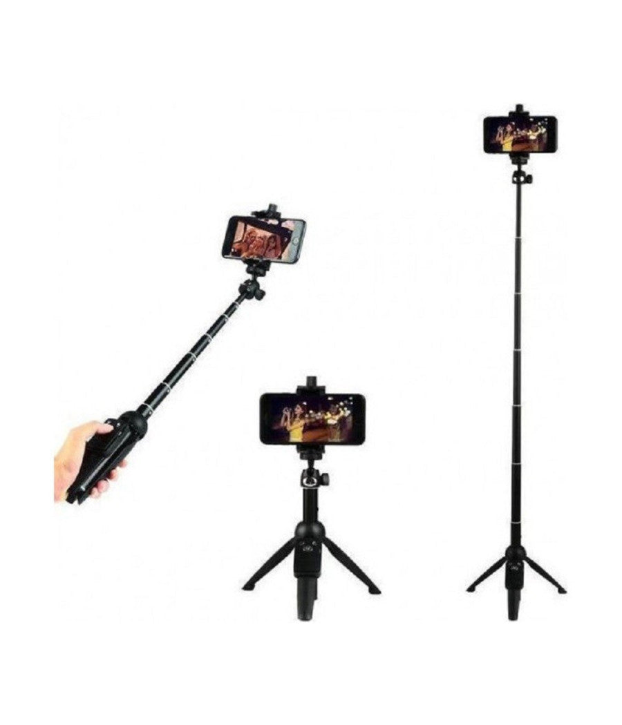 Treppiede Selfie Stick Con Controller Bluetooth Senza Fili Rimovibile Q-l1388         