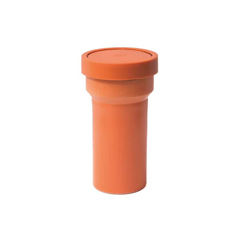 Tronchetto wc con guarnizione in pvc : Colore - Arancio, Diametro - 110