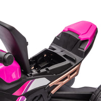 Triciclo Elettrico per Bambini 3 in 1 con Fari Musica e Clacson Rosa