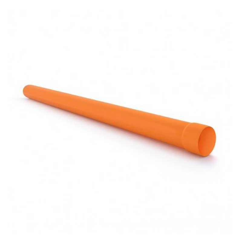 Tubo in pvc arancio a norma - uni en 1329 : Diametro - 50, Metri Lineari - 3 metri